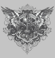 fleur-de-lis crest vector image vector image
