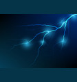 lightning and thunder bolt effect background vector image