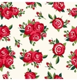 vintage roses pattern vector image
