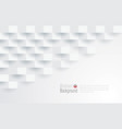 white abstract background 3d paper art style vector image