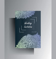 design wedding invitation card hand-drawn delicate vector image