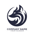 fox logo design template image vector image