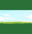 summer green lawn with grass vector image