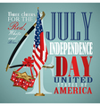 4 july independence day festive background vector image
