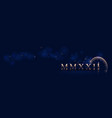 happy new year 2022 mmxxii roman numeral vector image