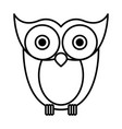 sketch silhouette image owl bird vector image