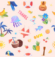 summer seamless pattern vector image