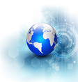 futuristic world network communication vector image