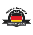 made in germany badge vector image vector image
