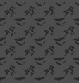 seamless pattern halloween silhouettes dark retro vector image