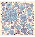 flower pattern vector image vector image