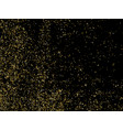 gold glitter texture on black background golden vector image vector image
