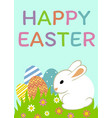 happy easter greeting card vector image
