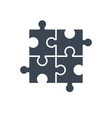 puzzle icon vector image vector image