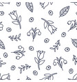 doodles cute seamless pattern vector image