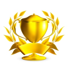 Trophy gold Royalty Free Vector Image - VectorStock