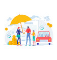 insurance suggests automobile assurance contract vector image