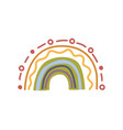 cute rainbow cartoon vector image vector image