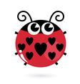 ladybug love vector image