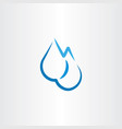 rain water drop icon sign design vector image