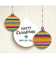 christmas and new year fun color design bauble vector image