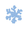 simple grunge snowflake vector image vector image