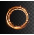 swirl trail effect on transparent background vector image