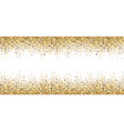 banner with gold sparkles vector image vector image