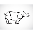 rhinoceros vector image vector image