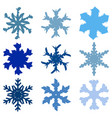 chunky marker snowflakes set-03 vector image vector image