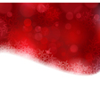 red christmas background with blurry lights vector image vector image