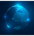 abstract of planet earth in space stock vector image