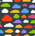abstract color clouds seamless pattern vector image
