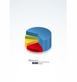 chart on white vector image