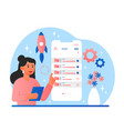 file synchronization concept vector image