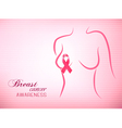 pink breast cancer awareness background vector image vector image