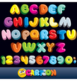 funny comics font vector image