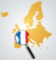 map of europe vector image