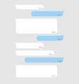 social network chat bubble vector image vector image