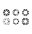 ethnic ornamental cirular frames set vector image vector image