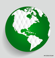 modern globe vector image vector image