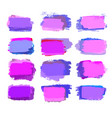 violet and pink brush strokes vector image