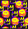 seamless patterns trendy endless unique vector image
