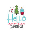 christmas poster vector image