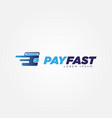 digital fast payment wallet logo sign symbol icon vector image vector image