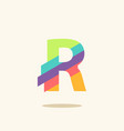 letter r logo icon design template elements vector image vector image