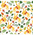 seamless pattern for easter theme with cute vector image vector image
