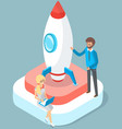 startup business project progress and success vector image vector image