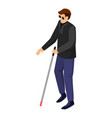 Blind man icon isometric style Royalty Free Vector Image