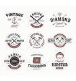 craft retro emblems 2 vector image vector image